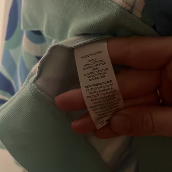 New Hill House The Allie Zip Up Ocean Kaleidoscope Size Medium - Picture 5 of 8